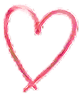 Pink heart decoration